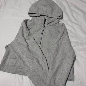 Scuba oversized half zip hoodie